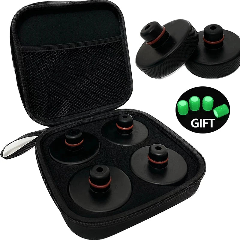 מגן גומי לראש ג'ק עם חריצים – מתאם הרמה והגנה למסגרת לטסלה מודל 3 – כלי להרמה ותמיכה בטוחה