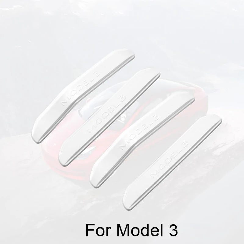 סט 4 יחידות רצועות הגנה לדלתות – למניעת התנגשות ושריטות לדגמי טסלה Model 3 / Y | אביזרי מגן ועיצוב לרכב