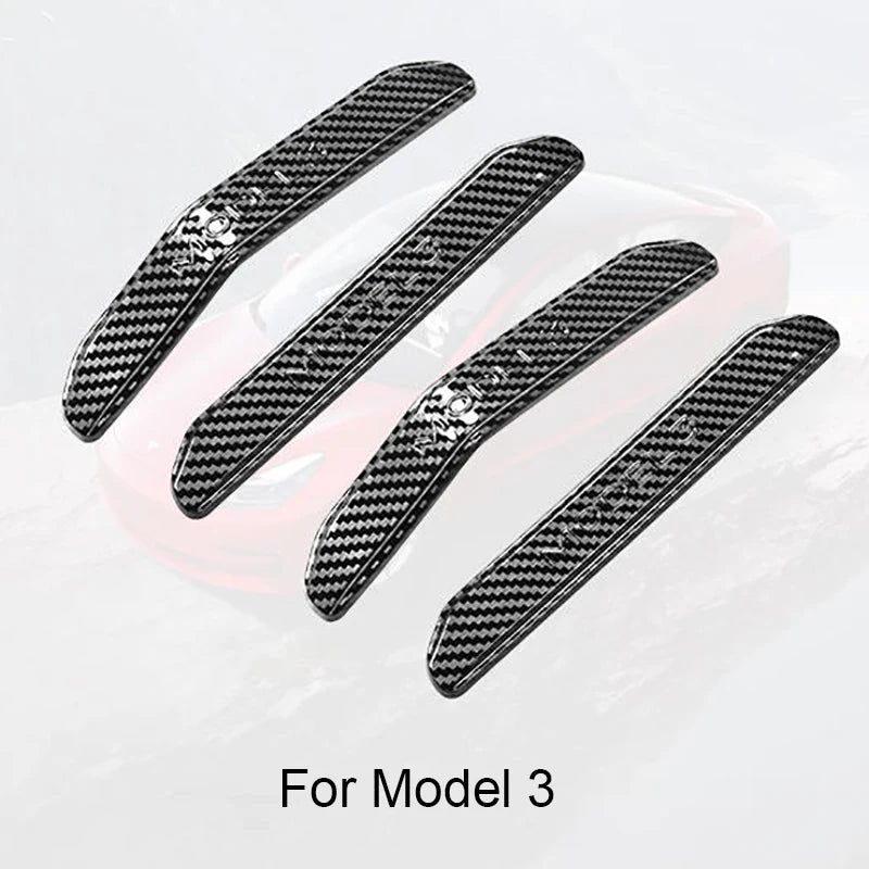 סט 4 יחידות רצועות הגנה לדלתות – למניעת התנגשות ושריטות לדגמי טסלה Model 3 / Y | אביזרי מגן ועיצוב לרכב