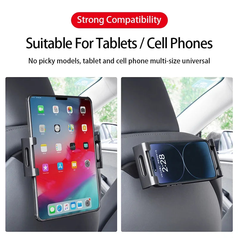"מחזיק טאבלט וטלפון מסתובב 360° למושב האחורי של טסלה - מתאים לדגמי Model 3/Y/S/3+ ול-Model 3 Highland 2024