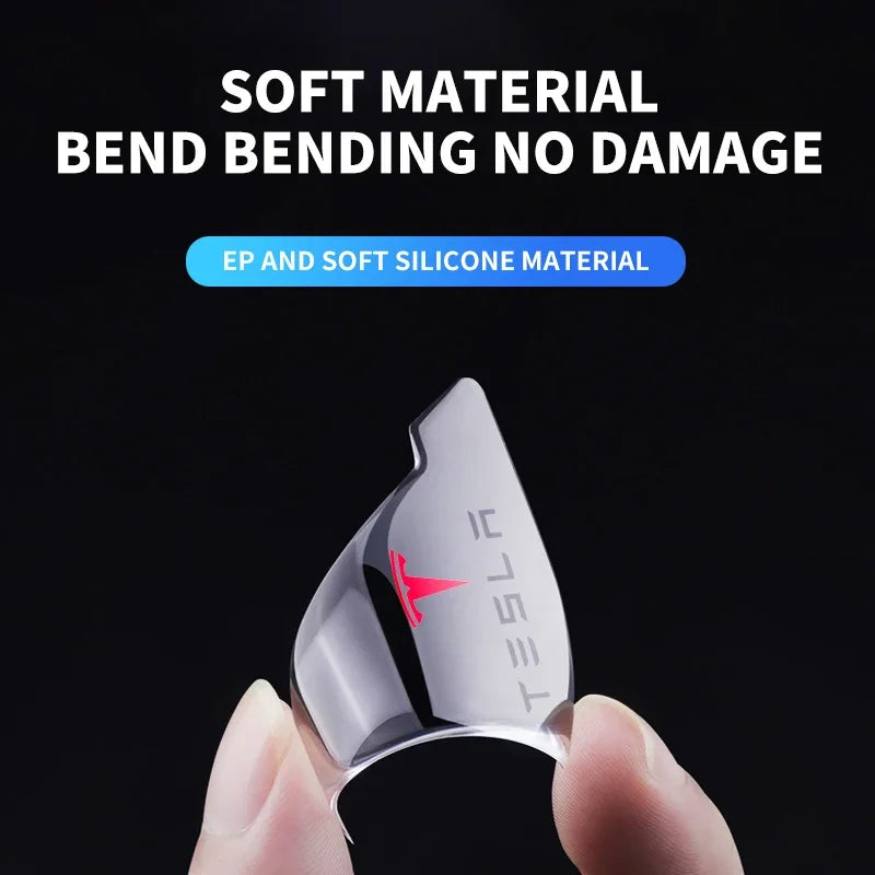 מגני פינות סיליקון לדלת הרכב (2 יח') – הגנה דיסקרטית נגד שריטות והתנגשויות | מתאים לכל דגמי טסלה