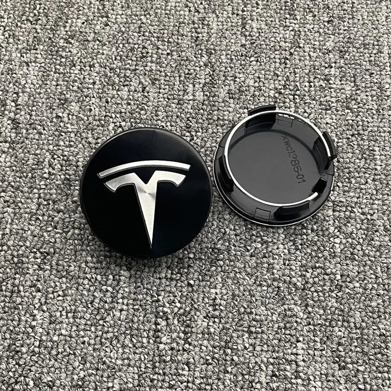 4 יחידות כיסוי טבור גלגל לרכב, אביזרי קישוט לכיסוי מרכז החישוק עבור טסלה Model 3, Model S, Model X, Model Y, Cybertruck, Roadster