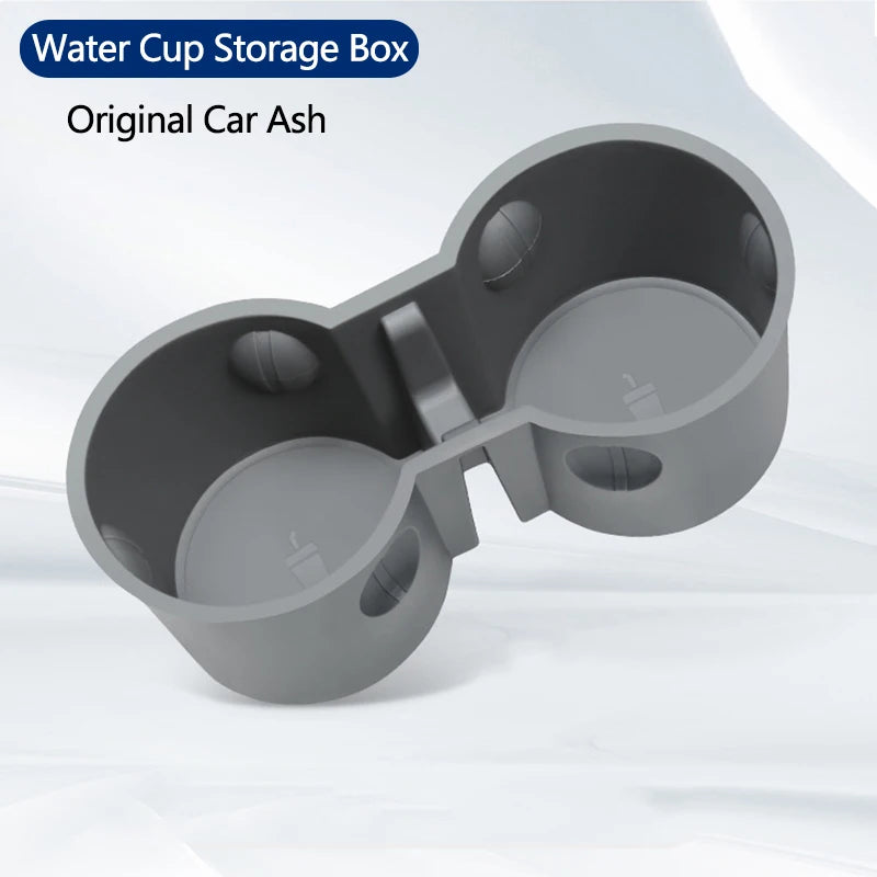 מחזיק כוסות למרכז לשליטה עבור טסלה Model Y (2021-2023) ו- Model 3 (2017-2023) כיסוי אחורי לכוסות מים לרכב – אביזרי פנאי לרכב