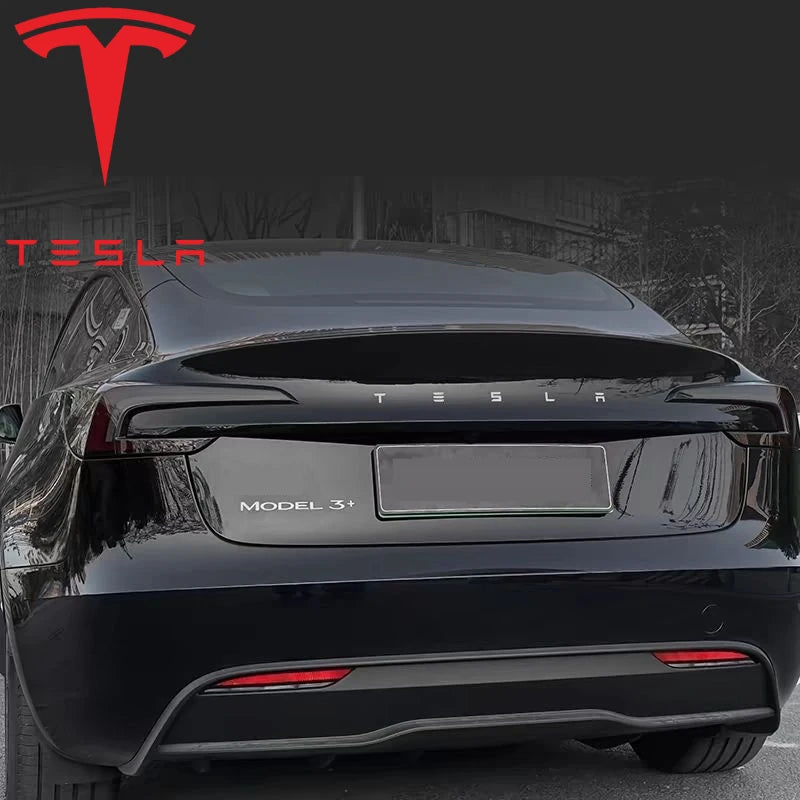 סט מדבקות סמל שחורות לטסלה – קדמי, אחורי, תא מטען והגה | מתאים לדגמי Model 3 / Y
