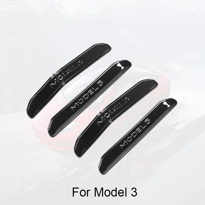 סט 4 יחידות רצועות הגנה לדלתות – למניעת התנגשות ושריטות לדגמי טסלה Model 3 / Y | אביזרי מגן ועיצוב לרכב