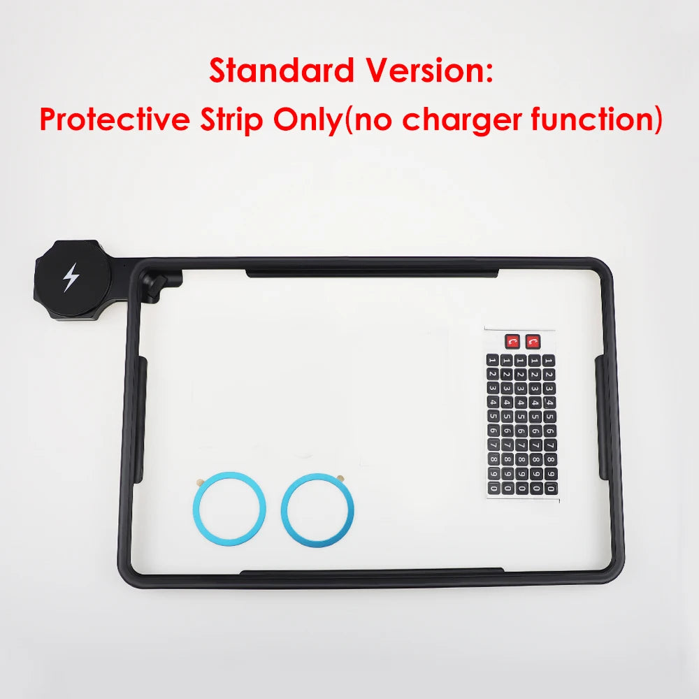 ערכת הגנה למסך עם תאורת אווירה ומטען אלחוטי – לדגמי טסלה Model 3 / Y (כולל Highland ו-Juniper)