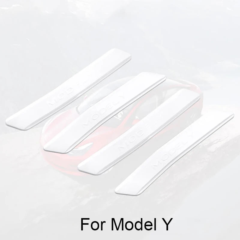 סט 4 יחידות רצועות הגנה לדלתות – למניעת התנגשות ושריטות לדגמי טסלה Model 3 / Y | אביזרי מגן ועיצוב לרכב